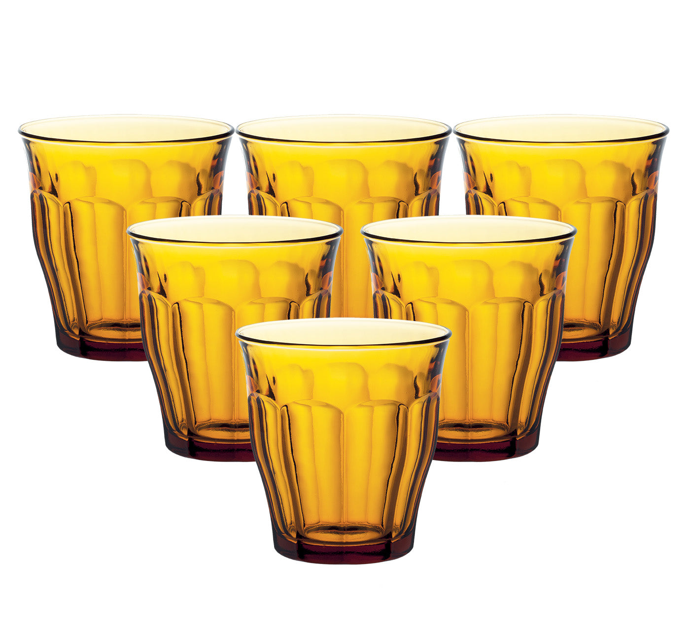 Duralex Picardie Amber Tumbler 8.75 oz. Set of 6 Online