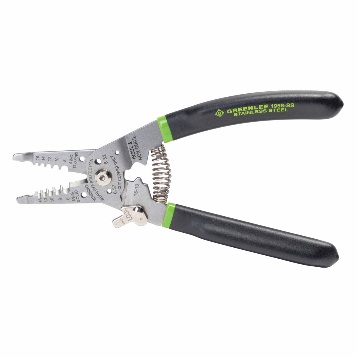 Greenlee 1956-SS Stainless Steel 7.5″ Wire Stripper/Cutter/Crimper 6-14 AWG Fashion