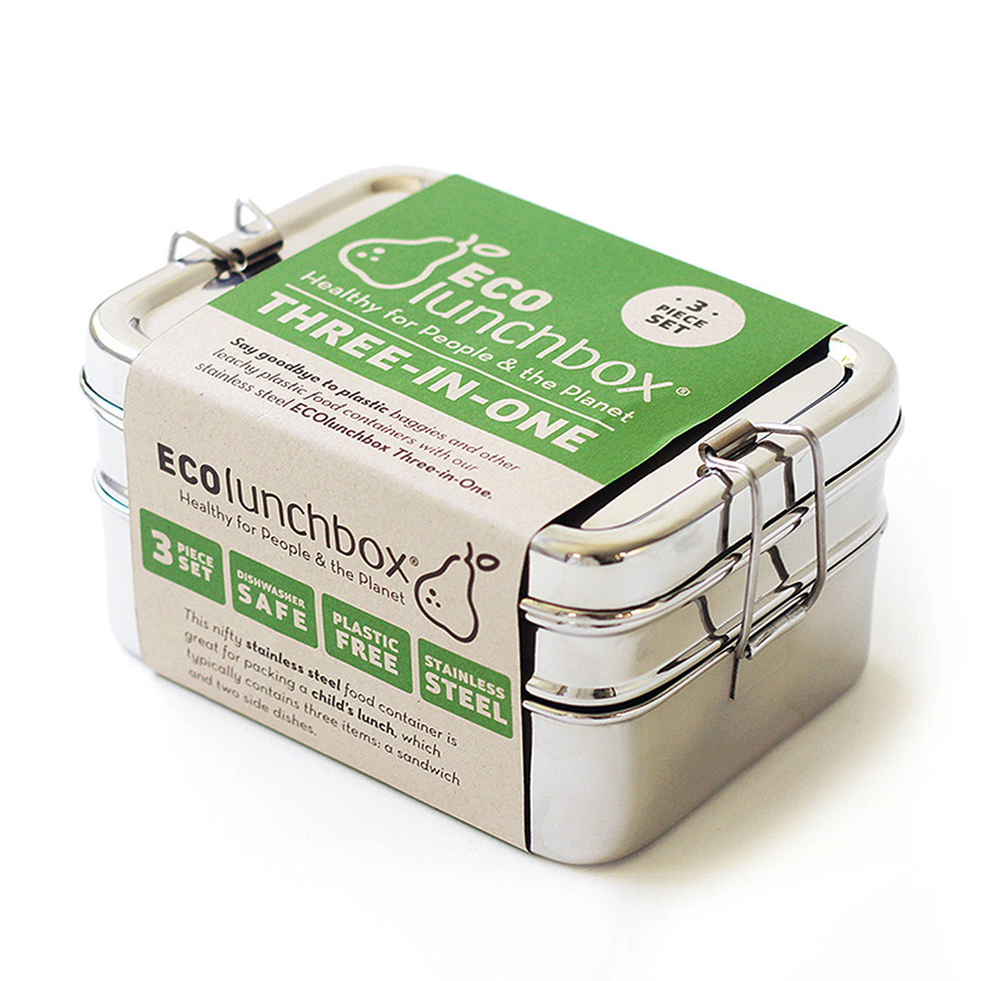 ECOlunchbox Three in One Stainless Steel Food Container Set Supply