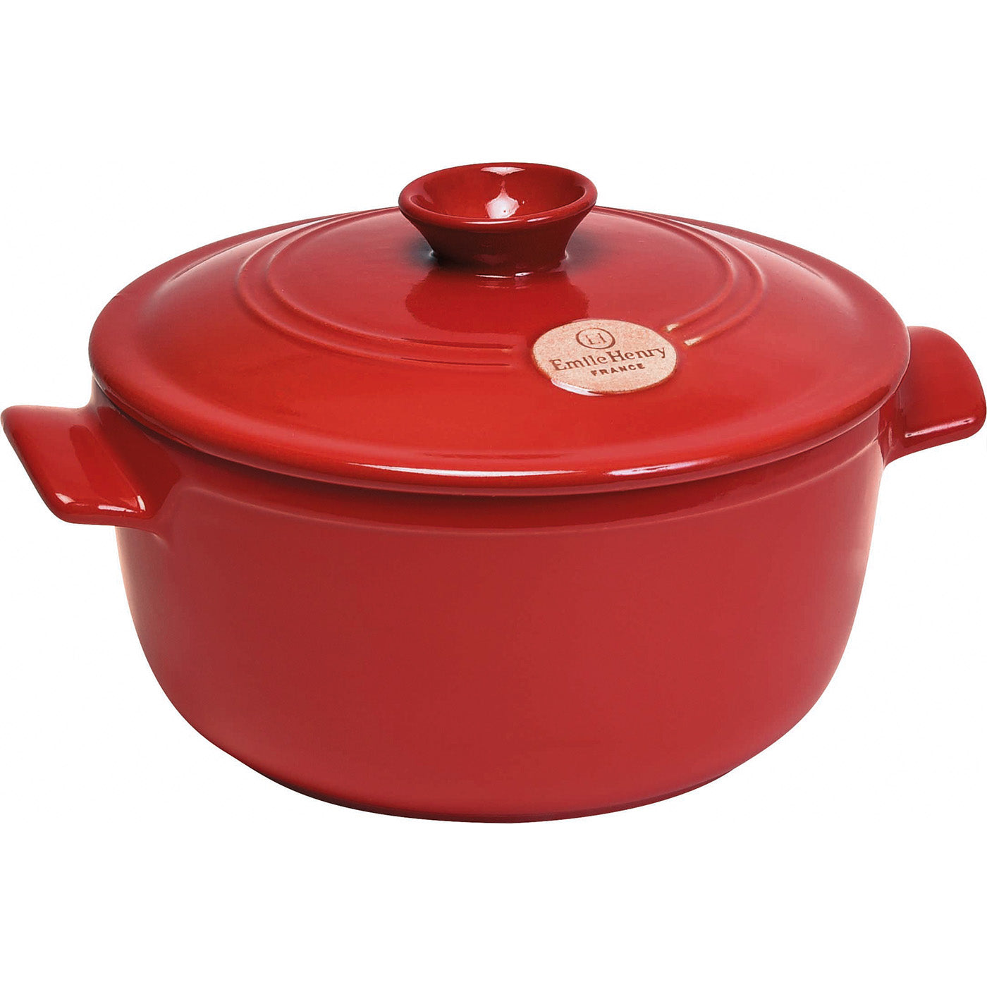 Emile Henry Flame Round Stewpot Dutch Oven, 4.2 Quart Supply