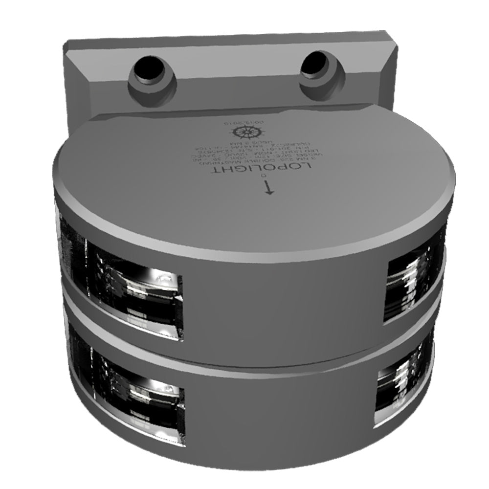 Lopolight Series 201-011 – Double Stacked Masthead Light – 3NM – Vertical Mount – White – Silver Housing [201-011ST] Online Sale