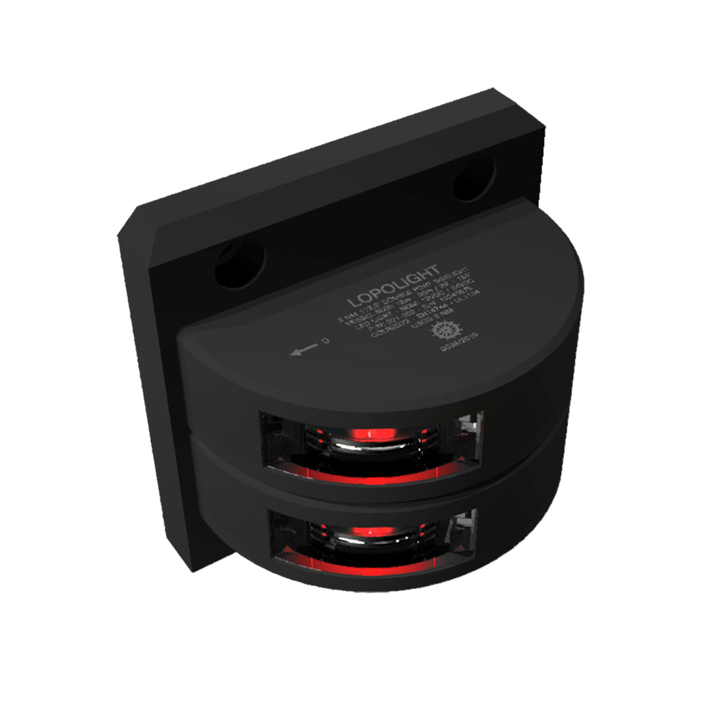 Lopolight Series 301-002 – Double Stacked Port Sidelight – 2NM – Vertical Mount – Red – Black Housing [301-002ST-B] Online Sale