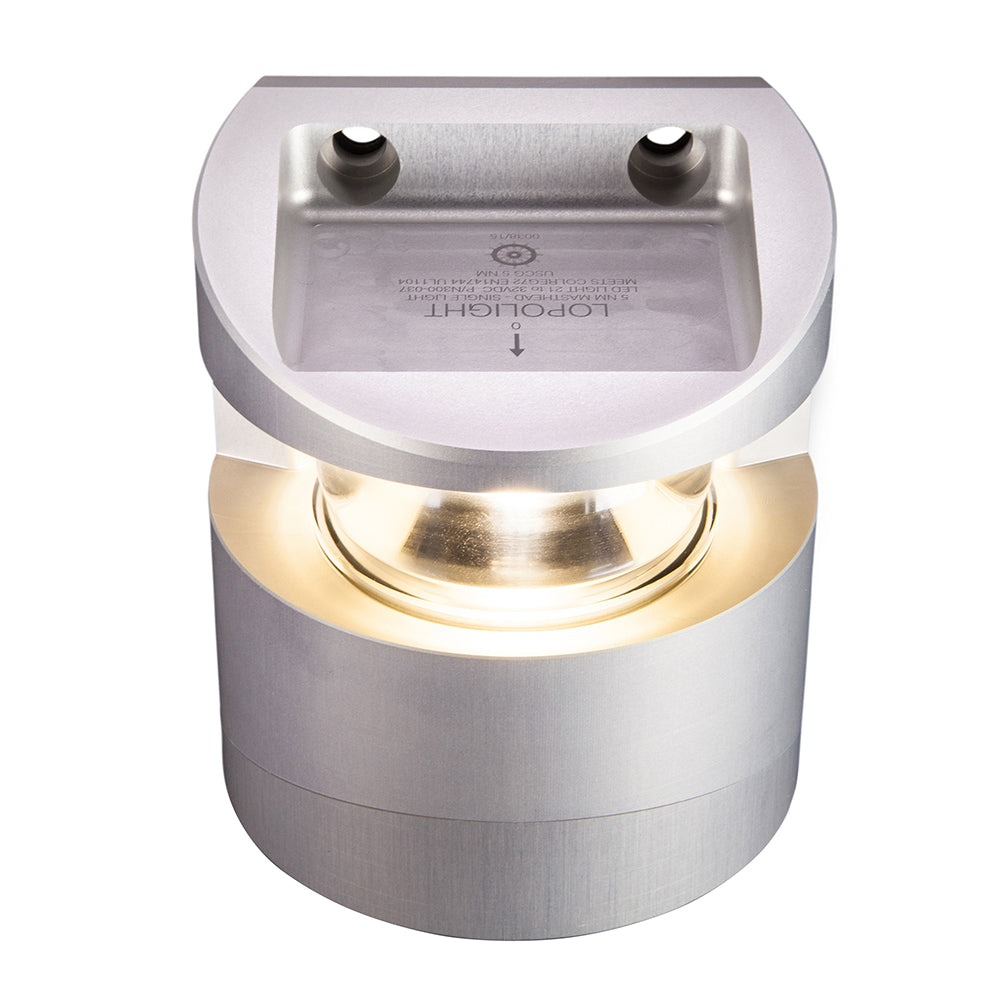 Lopolight Series 300-037 – Masthead Light – 5NM – Vertical Mount – White – Silver Housing [300-037] Supply