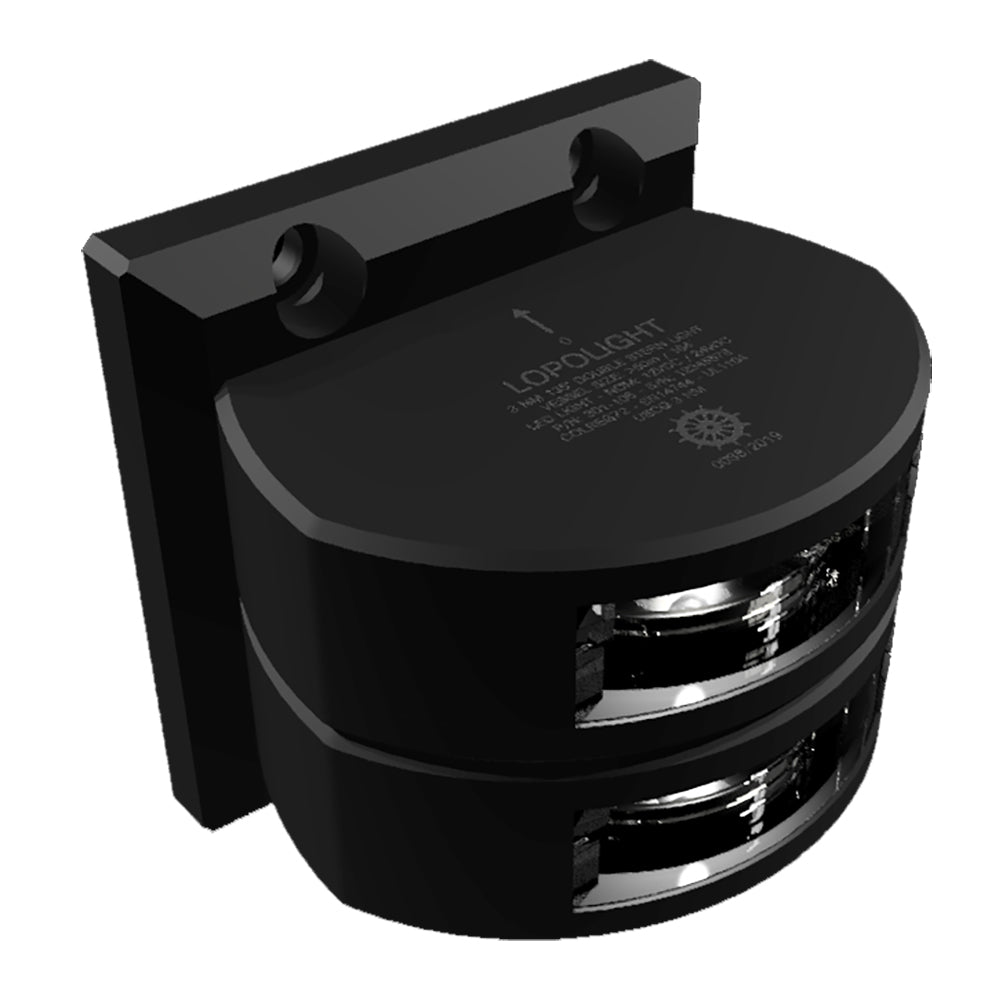 Lopolight Series 301-106 – Double Stacked Stern Light – 3NM – Vertical Mount -White – Black Housing [301-106ST-B] Online Sale