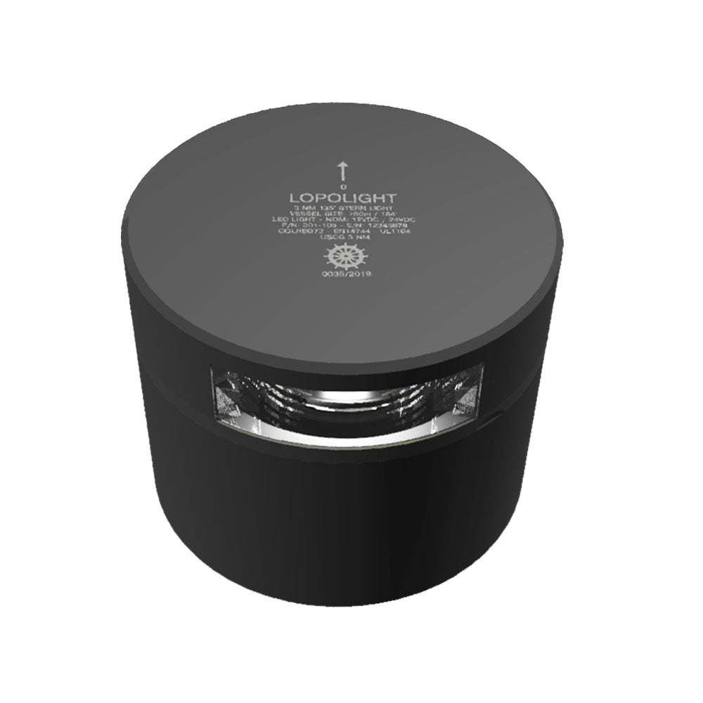 Lopolight Series 301-105 – Stern Light – 3NM – Horizontal Mount – White – Black Housing [301-105-B] Fashion