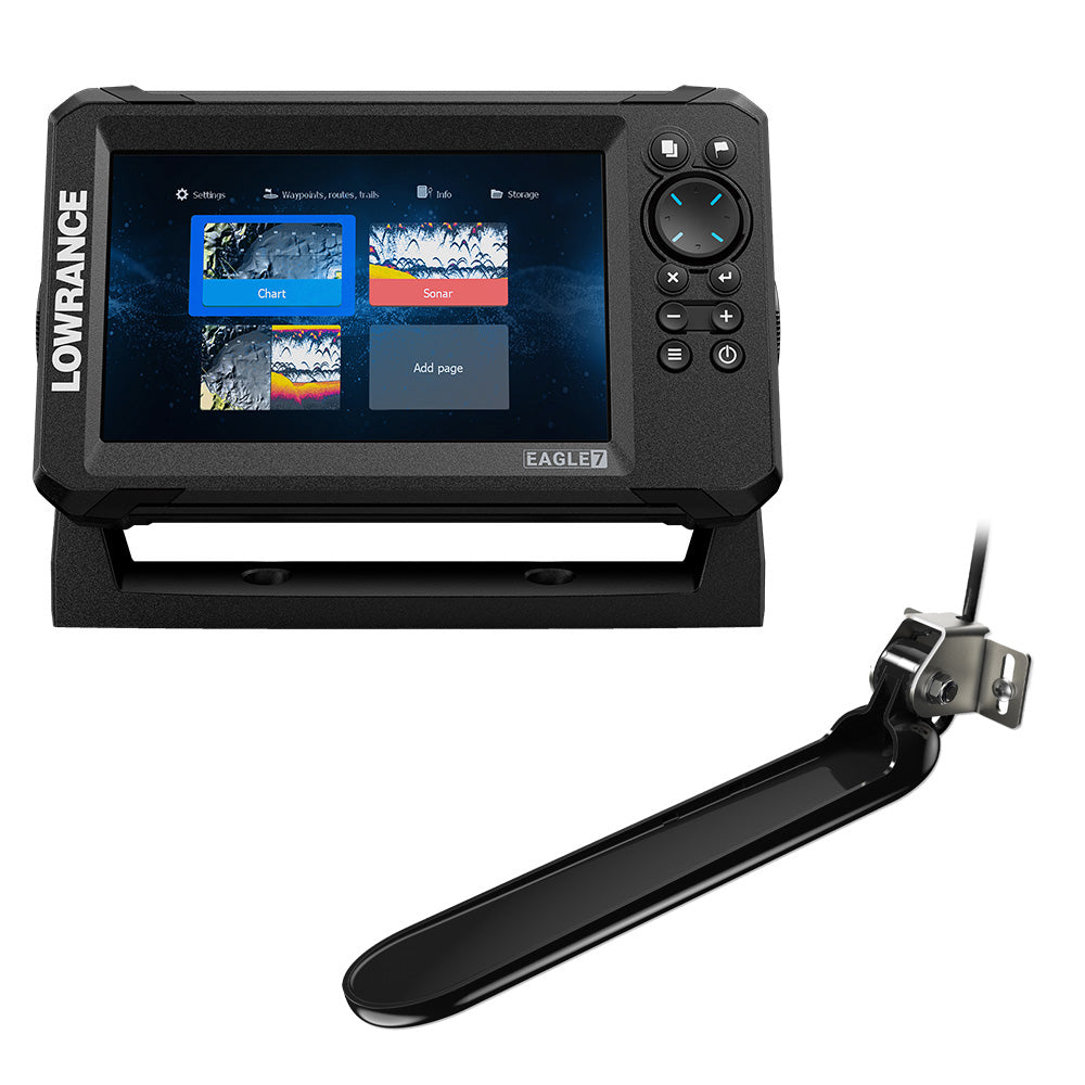Lowrance Eagle 7 w/TripleShot Transducer  Discover OnBoard Chart [000-16228-001] on Sale
