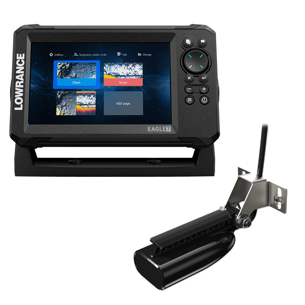 Lowrance Eagle 7 w/SplitShot T/M Transducer  Inland Charts [000-16114-001] Online Hot Sale