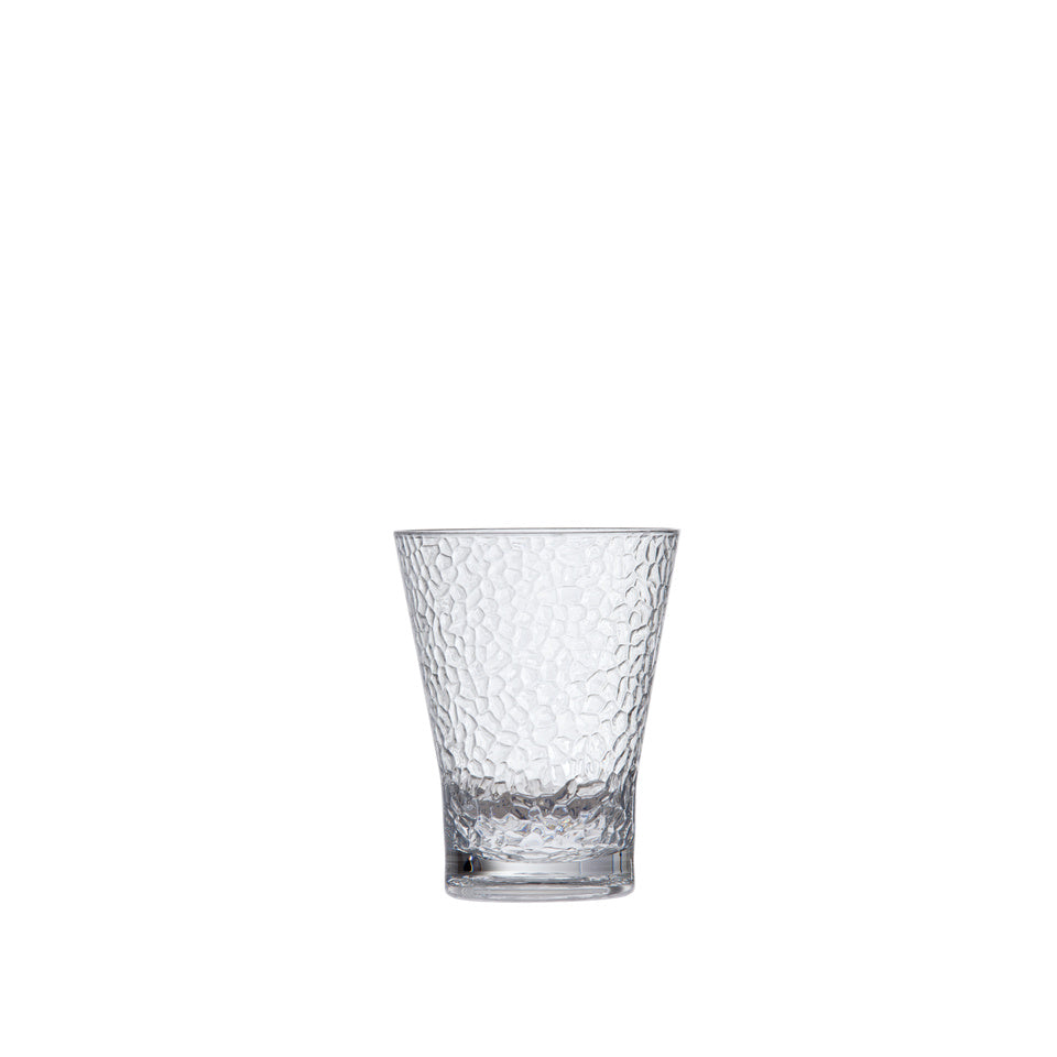Fortessa Outside Copolyester 15 Ounce Hammered Double Old Fashioned Glass, Set of 6 Fashion