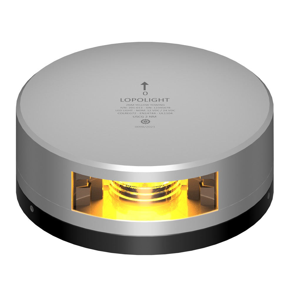 Lopolight Yellow Towing Light – 2NM – Silver Housing w/FB Base [201-013-FB] Online Hot Sale