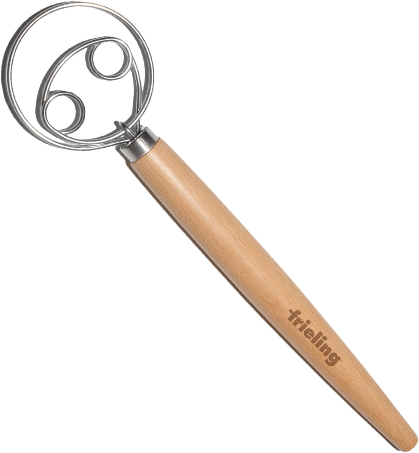 Frieling Wood and Stainless Batter and Dough Whisk for Mixing Bread Dough, 13-Inch, Natural Online Sale