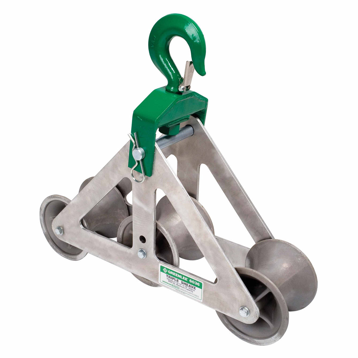 Greenlee 6036 Triple Sheave Cable Guide for Easy Tugger, Tugger and Super Tugger Hot on Sale