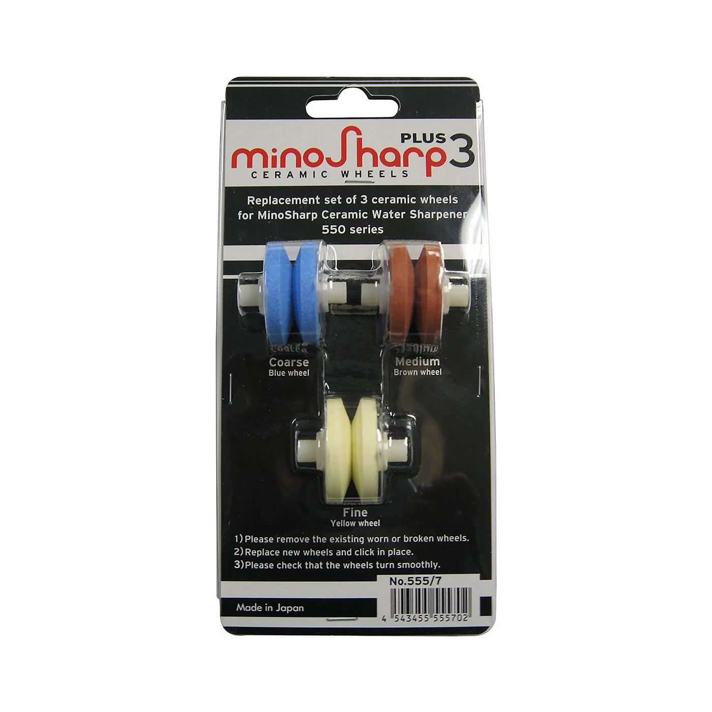 Global Minosharp 3 Stage Knife Sharpener Replacement Wheels Sale