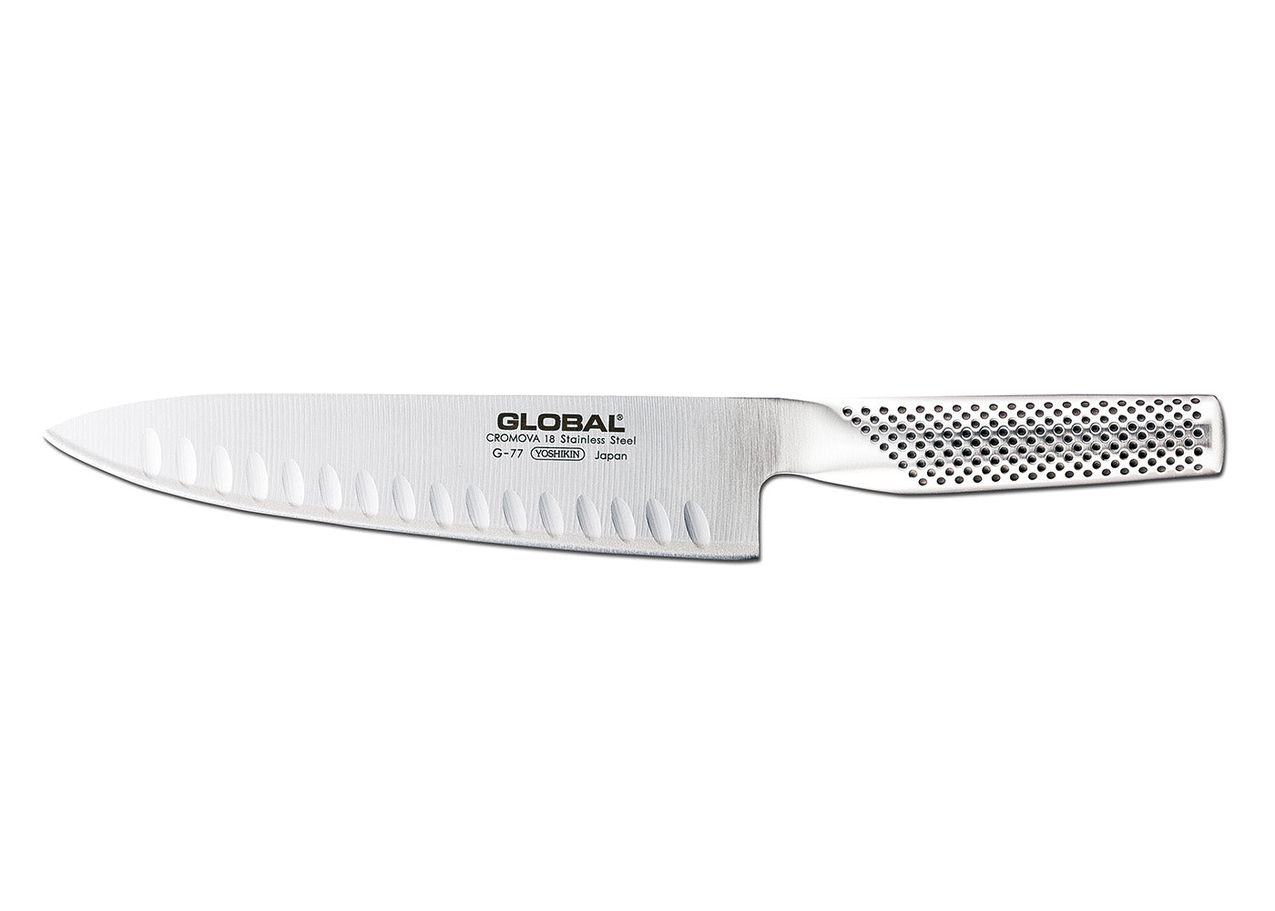 Global 8-Inch Hollow Ground Chef’s Knife Hot on Sale