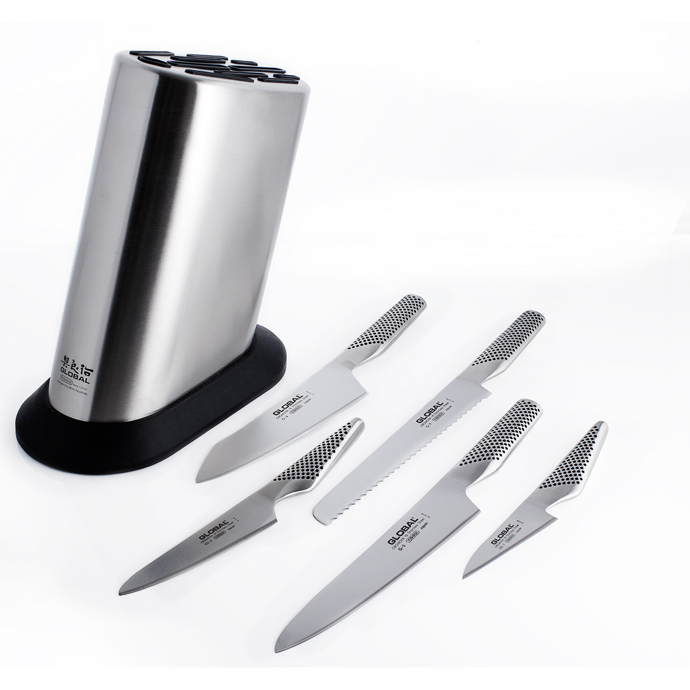 Global 6 Piece Knife Block Set on Sale