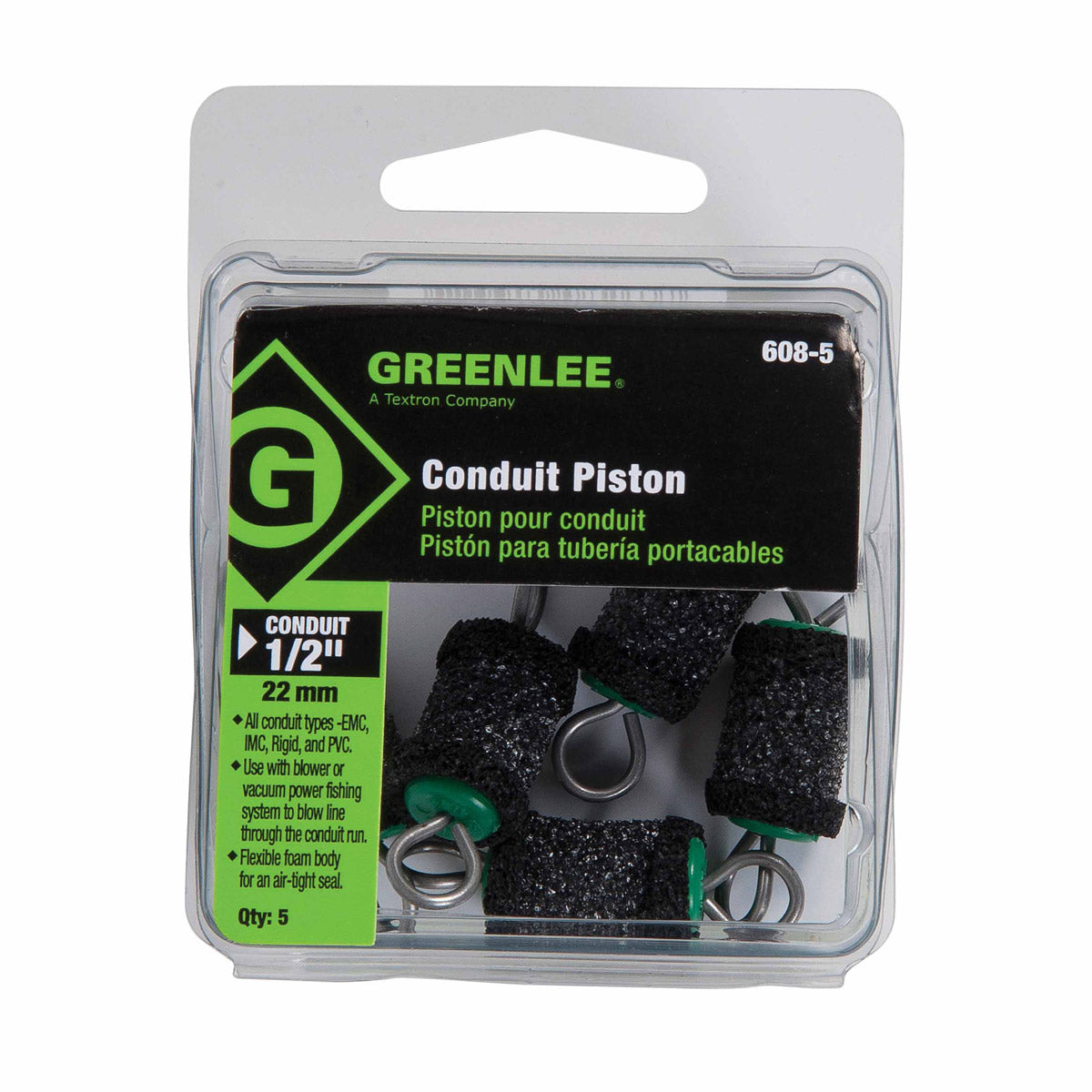 Greenlee 608-5 Piston for 1/2″ Conduit -All types (5 pack) Online now
