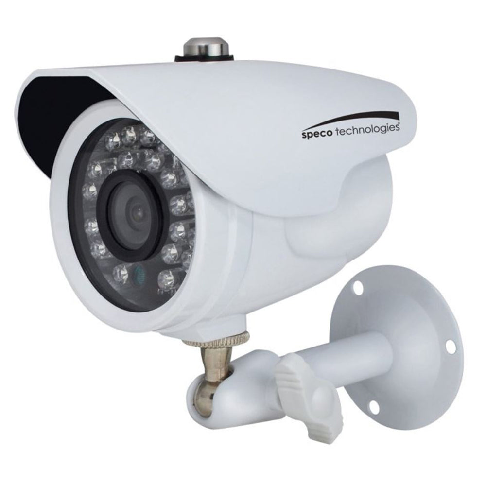 Speco HD-TVI 2MP Color Waterproof Marine Bullet Camera w/IR, 10 Cable, 3.6mm Lens, White Housing [CVC627MT] Supply