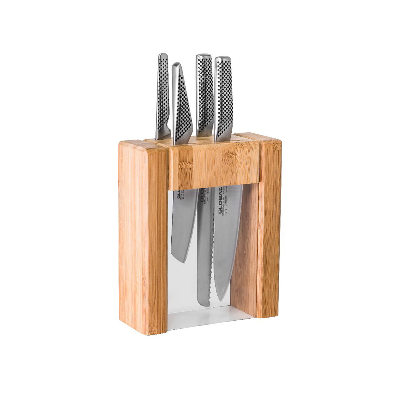 Global 5-Piece Teikoku Knife Block Set Online Sale