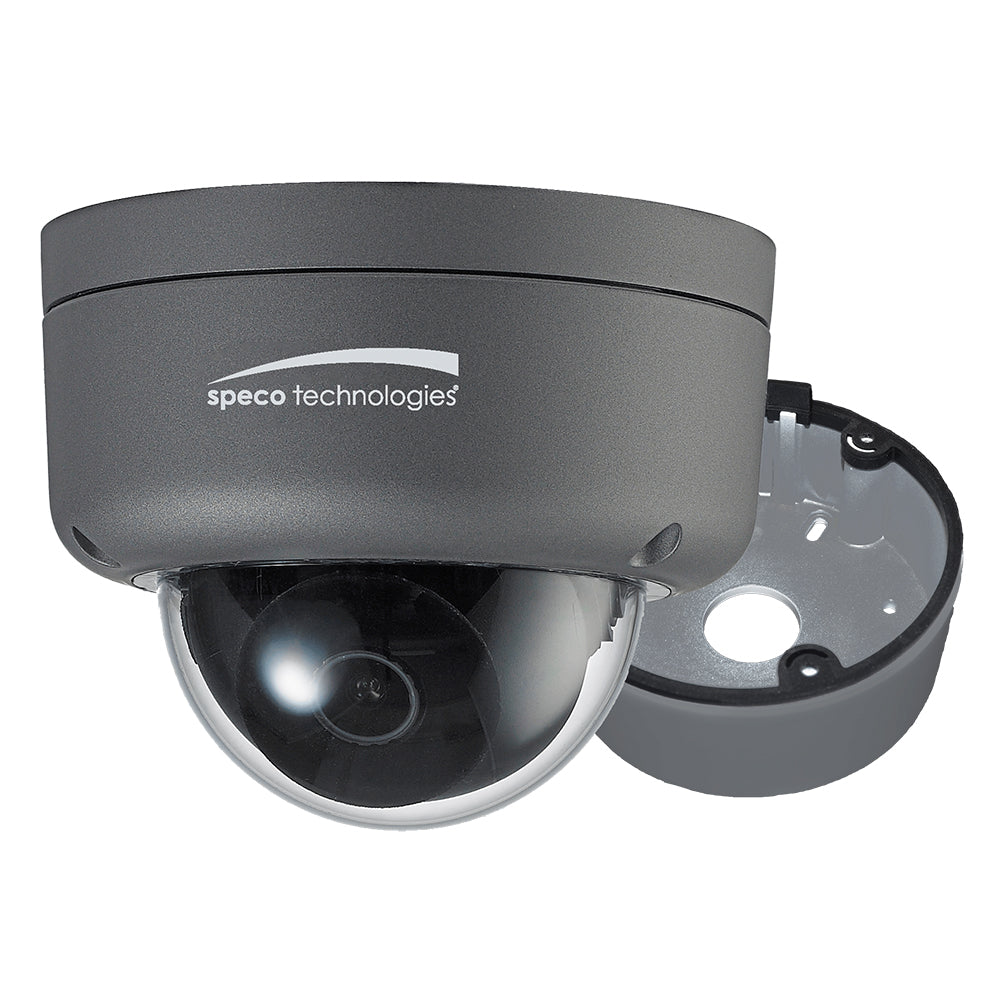 Speco 2MP Ultra Intensifier HD-TVI Dome Camera 3.6mm Lens – Dark Grey Housing w/Included Junction Box [HID8] Sale