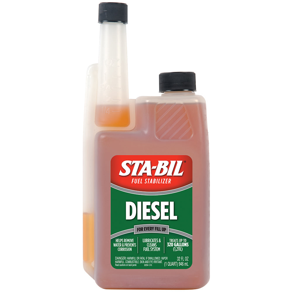 STA-BIL Diesel Formula Fuel Stabilizer  Performance Improver – 32oz [22254] on Sale