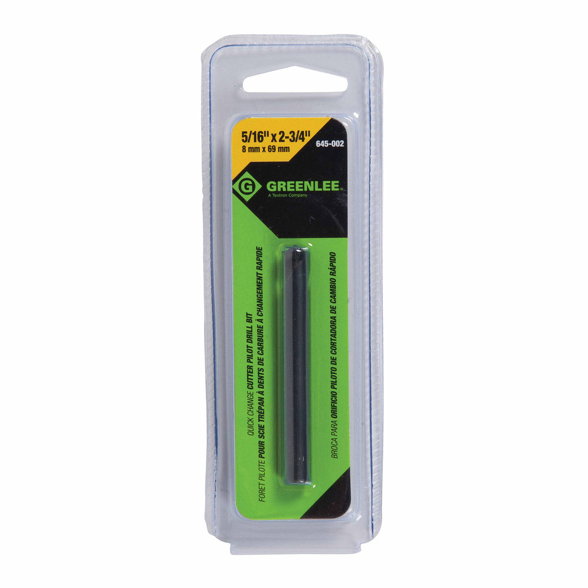 Greenlee 645-002 Quick Change Carbide Pilot Drill 2-3/8″ through 3″ Fashion