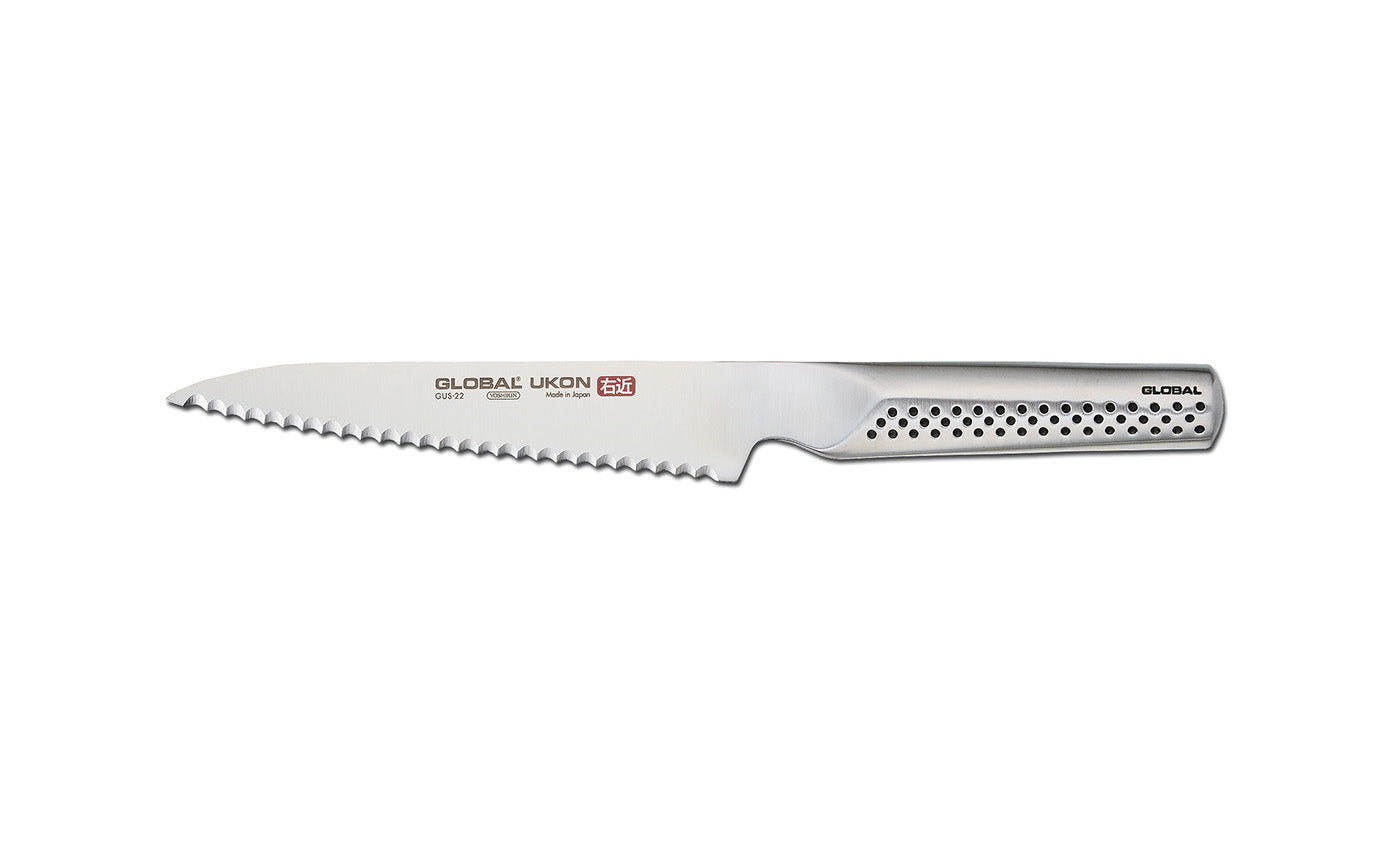 Global UKON 6″ Serrated Utility Knife Online Hot Sale