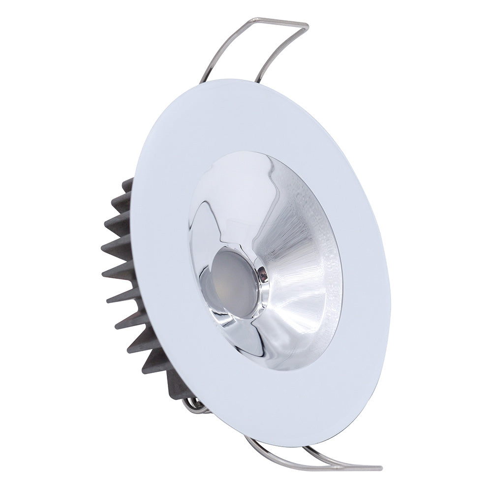 Lumitec Illusion Flush Mount LED Down Light – Spectrum RGBW – Warm White – White Housing – Chrome Reflector [117135] Fashion
