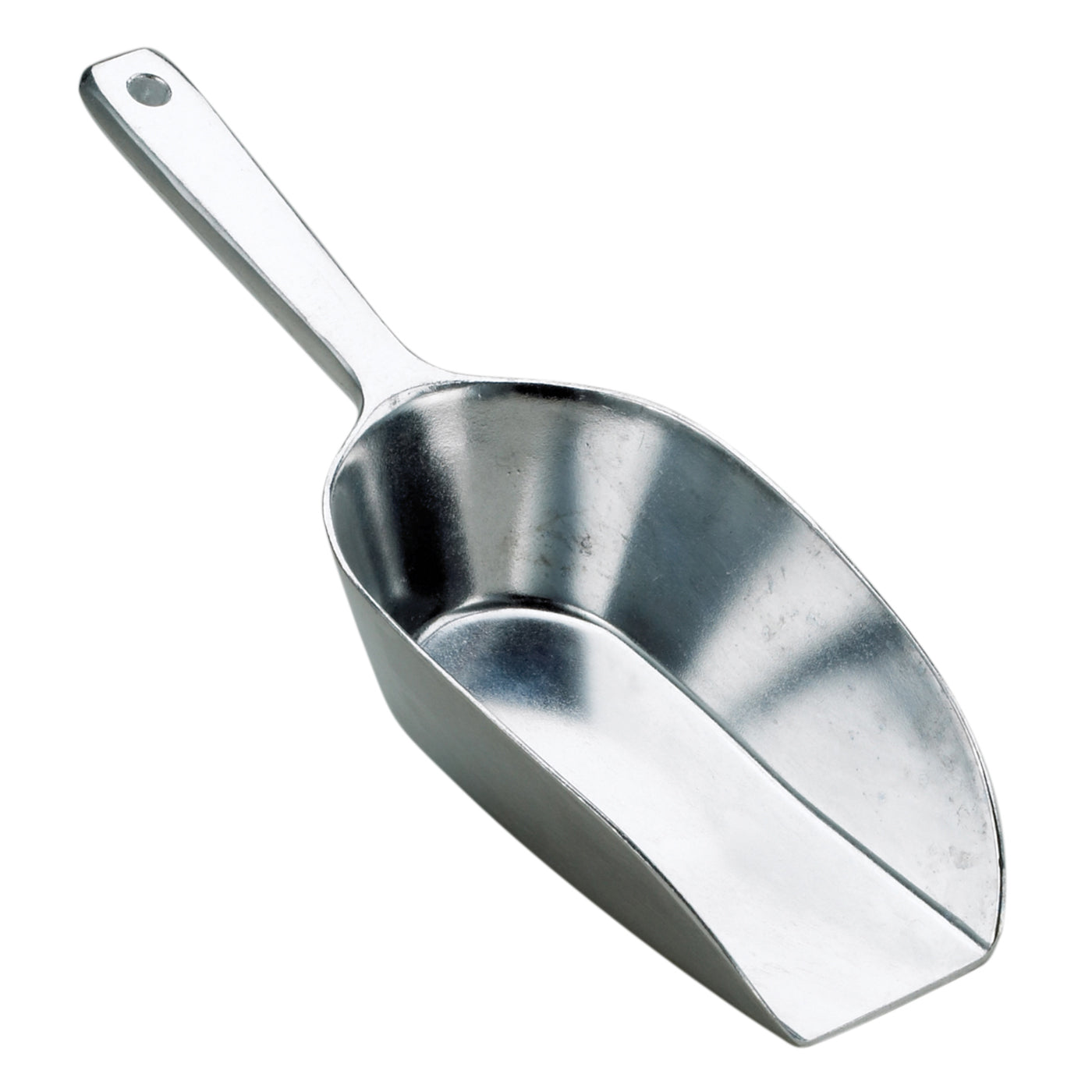 HIC Cast Aluminum Flat Bottom Multi-Purpose Food and Utility Scoop, 8.75 Inch Online now