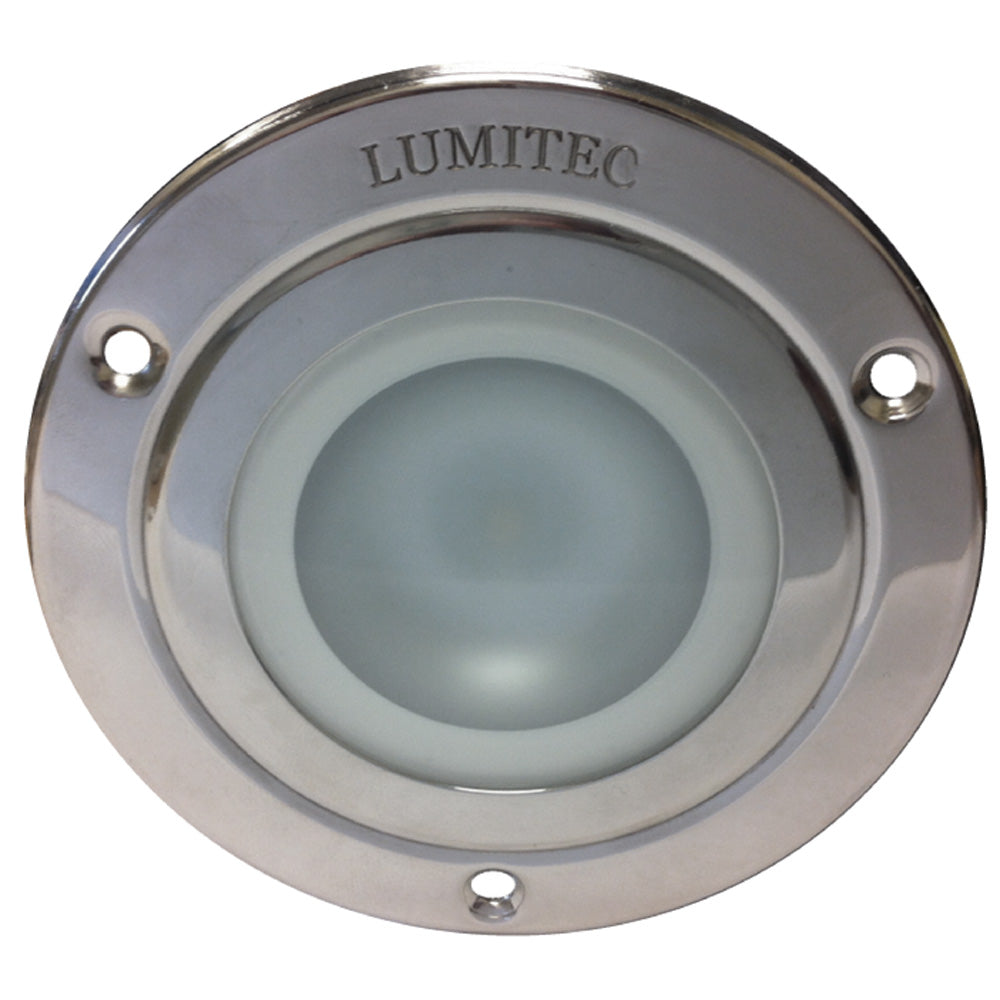 Lumitec Shadow – Flush Mount Down Light – Polished SS Finish – 3-Color Red/Blue Non Dimming w/White Dimming [114118] Fashion