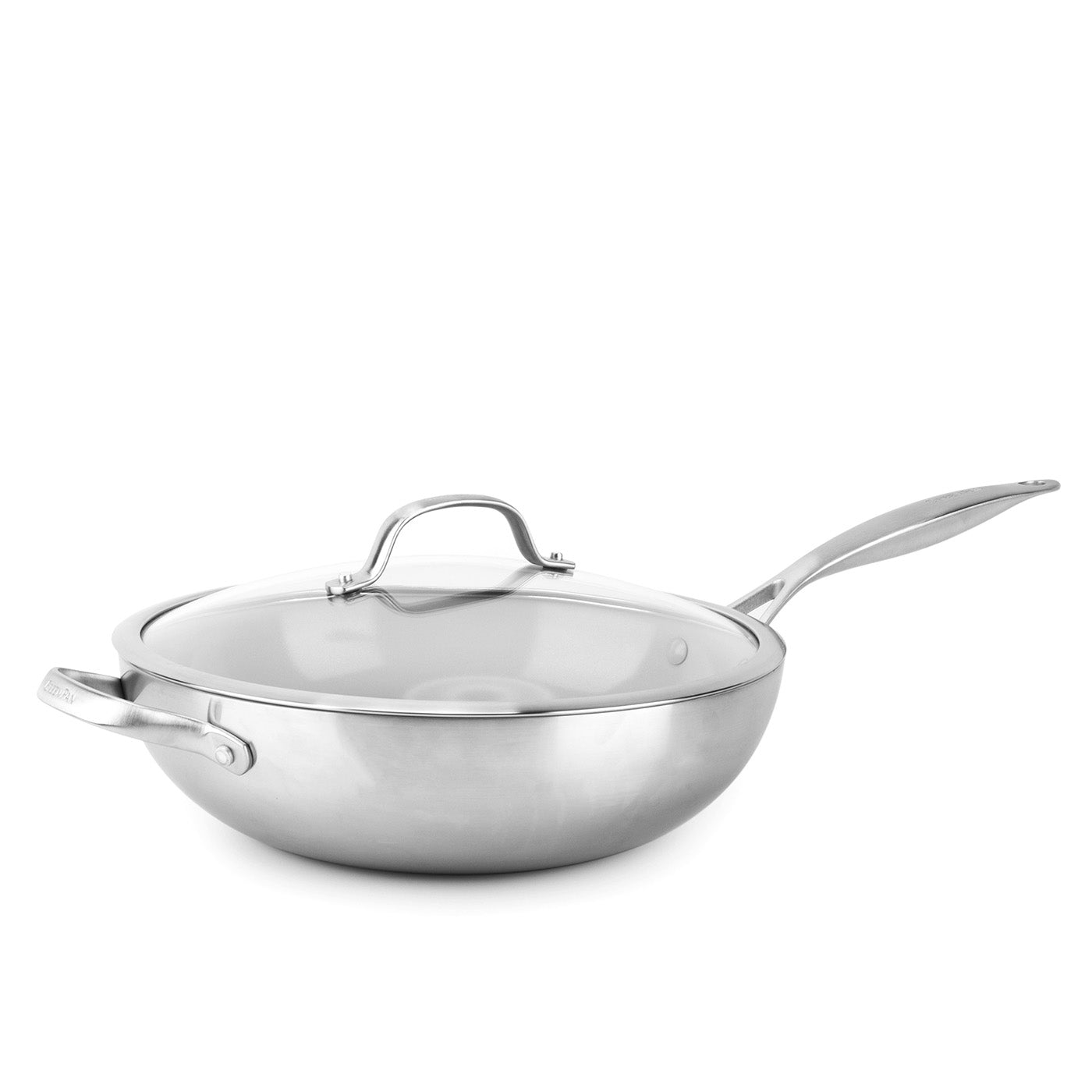 GreenPan Venice Pro 12″ 5 Quart Covered Wok with Helper Handle Fashion