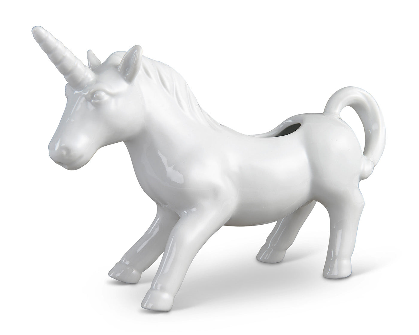 HIC Fine Porcelain Unicorn Creamer, 4 ounce, White on Sale
