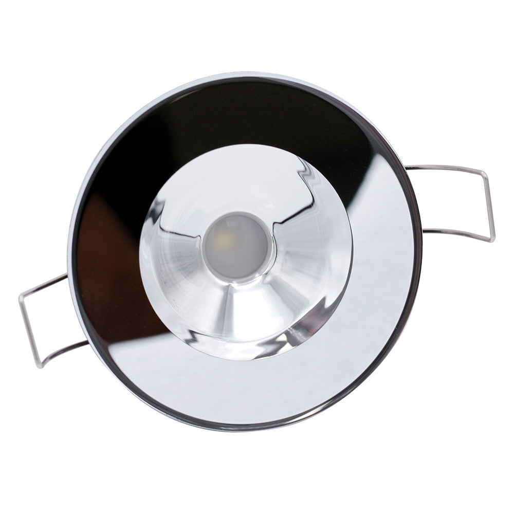Lumitec Illusion Flush Mount LED Down Light – Warm White – Dimming – White Housing – Mirrored Housing [117149] Fashion