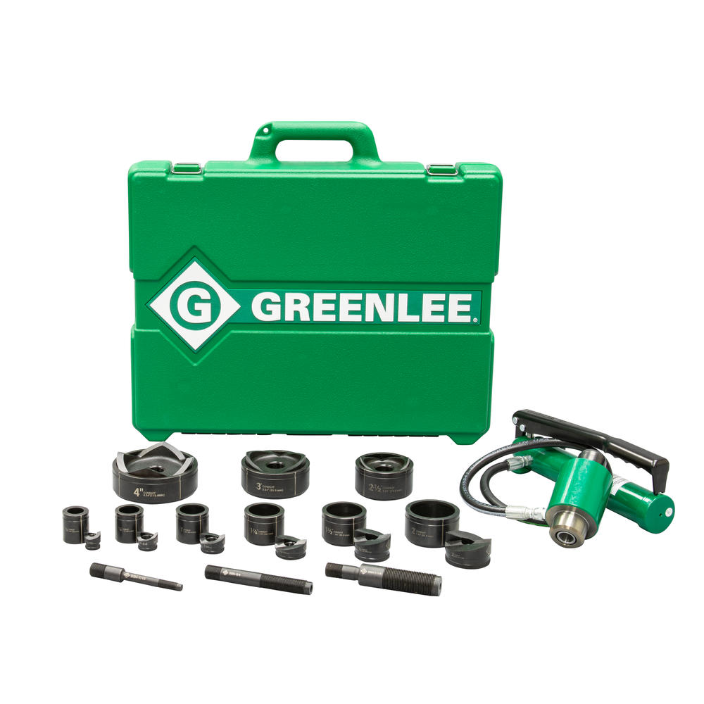 Greenlee 7309SB 11-Ton Hydraulic Knockout Kit Hand Pump, Slug-Buster 1/2″ – 3″, 4″ Online Hot Sale