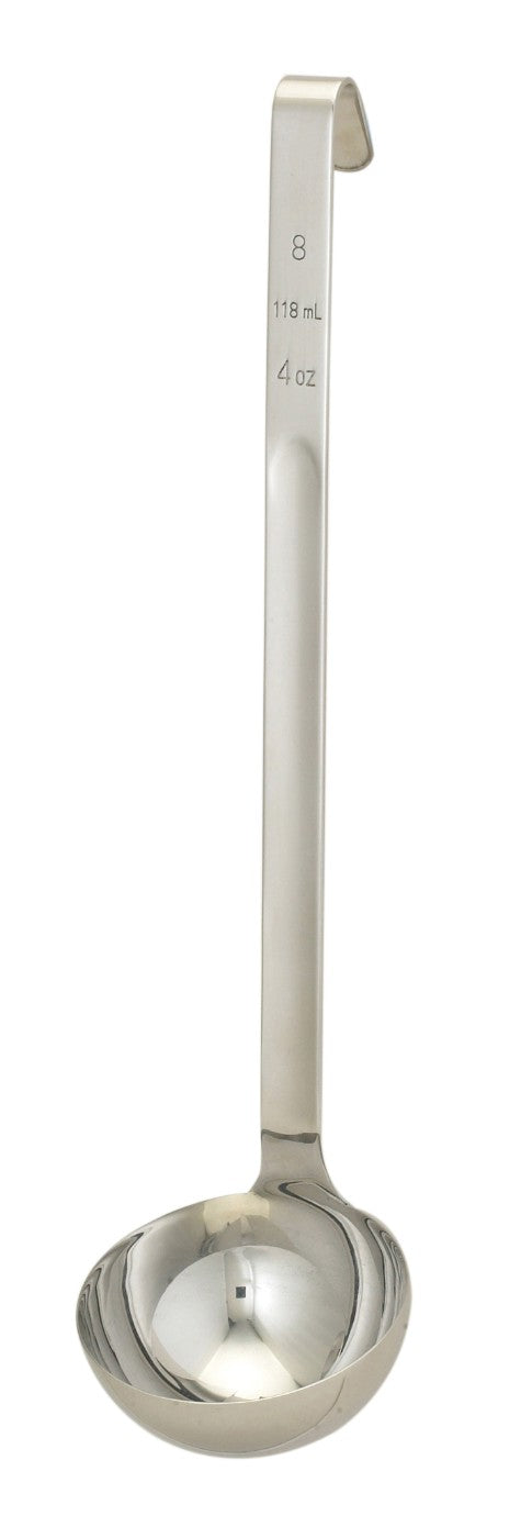 HIC 18/8 Stainless Steel Single-Piece Kitchen and Sauce Ladle, 4 ounce Online Hot Sale