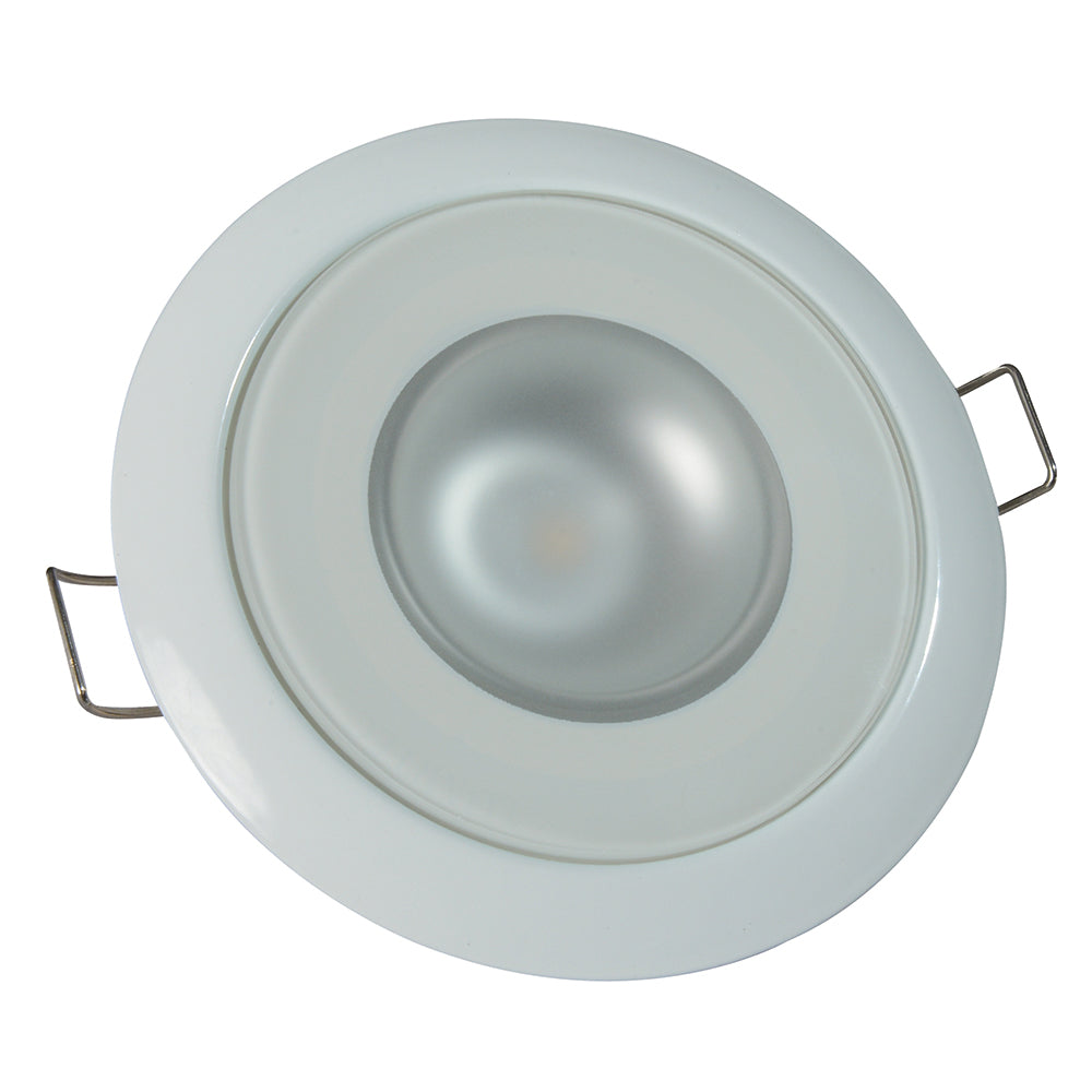 Lumitec Mirage – Flush Mount Down Light – Glass Finish/White Bezel – 3-Color Red/Blue Non-Dimming w/White Dimming [113128] Online now