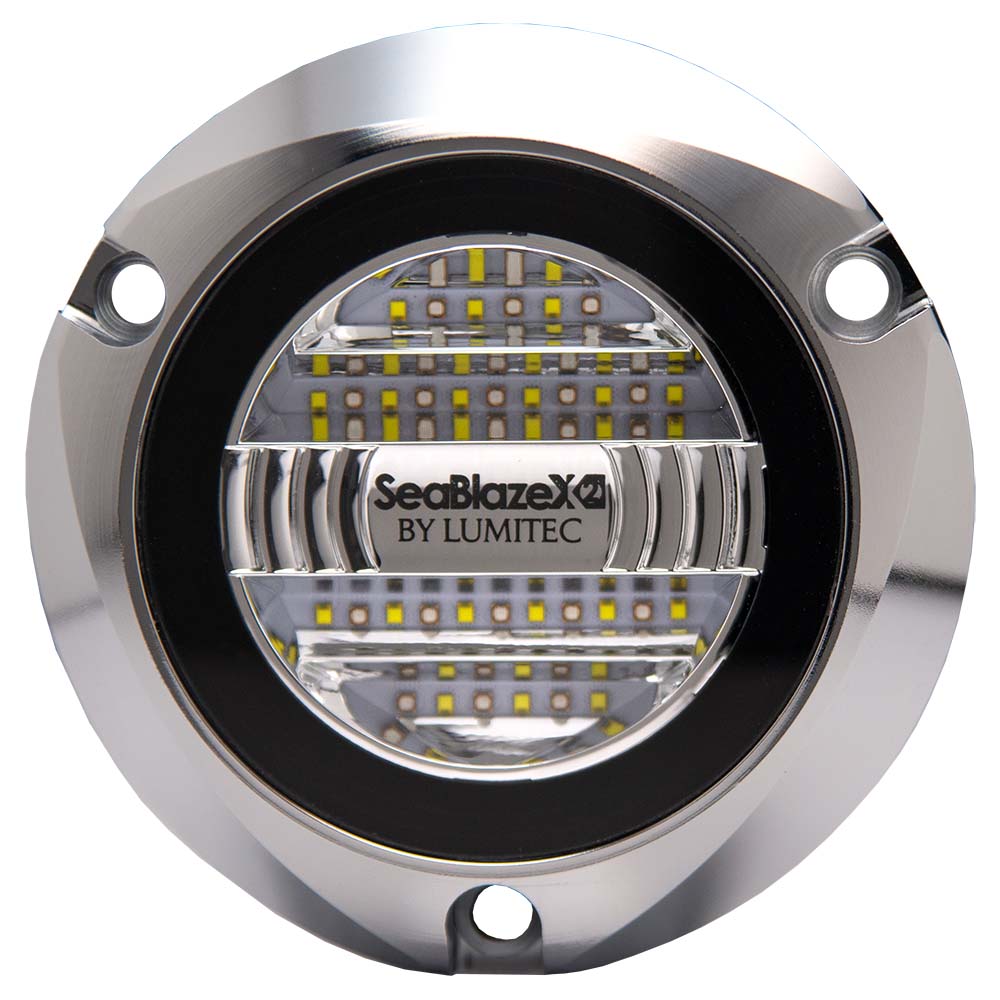 Lumitec SeablazeX2 Underwater Light Dual Color White Blue Polished Housing [101592] Fashion