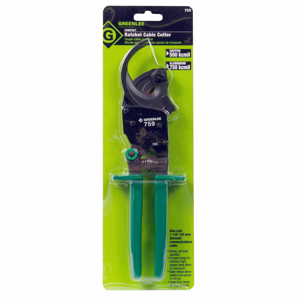 Greenlee 759 Compact Ratchet Cable Cutter on Sale