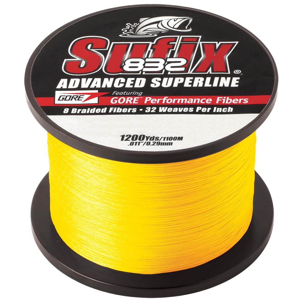 Sufix 832 Advanced Superline Braid – 10lb – Hi-Vis Yellow – 1200 yds [660-310Y] Fashion