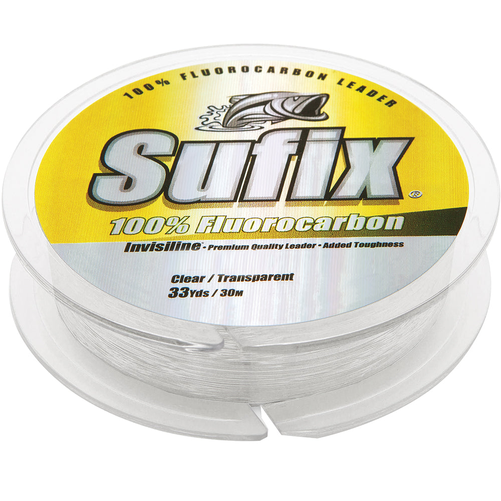 Sufix 100% Fluorocarbon Invisiline Leader – 150lb – 33yds [683-150] on Sale
