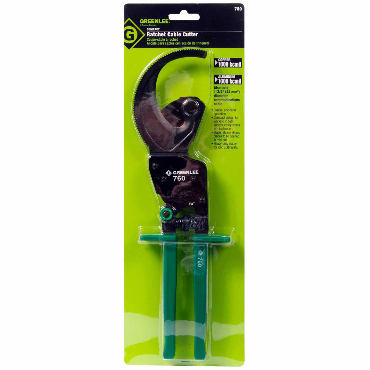 Greenlee 760 Compact Ratchet Cable Cutter Sale