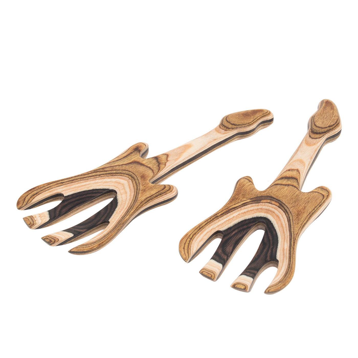 Island Bamboo Pakkawood Guitar Salad Hands, Natural Online Sale