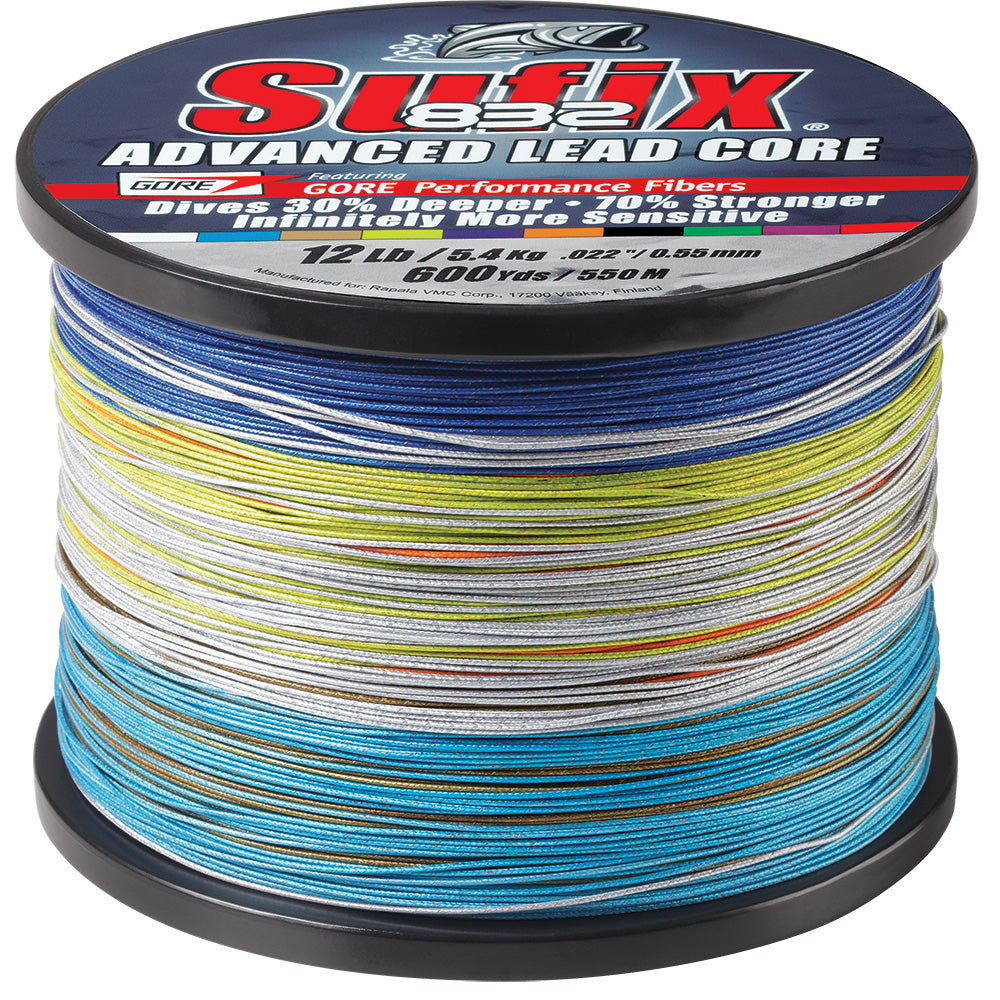 Sufix 832 Advanced Lead Core – 12lb – 10-Color Metered – 600 yds [658-312MC] Online
