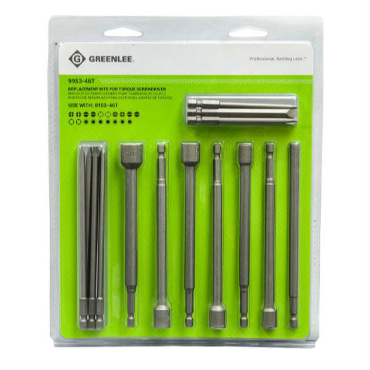 Greenlee 9953-46T Replacement Bit Kit (0153-46T Torque Driver) Hot on Sale