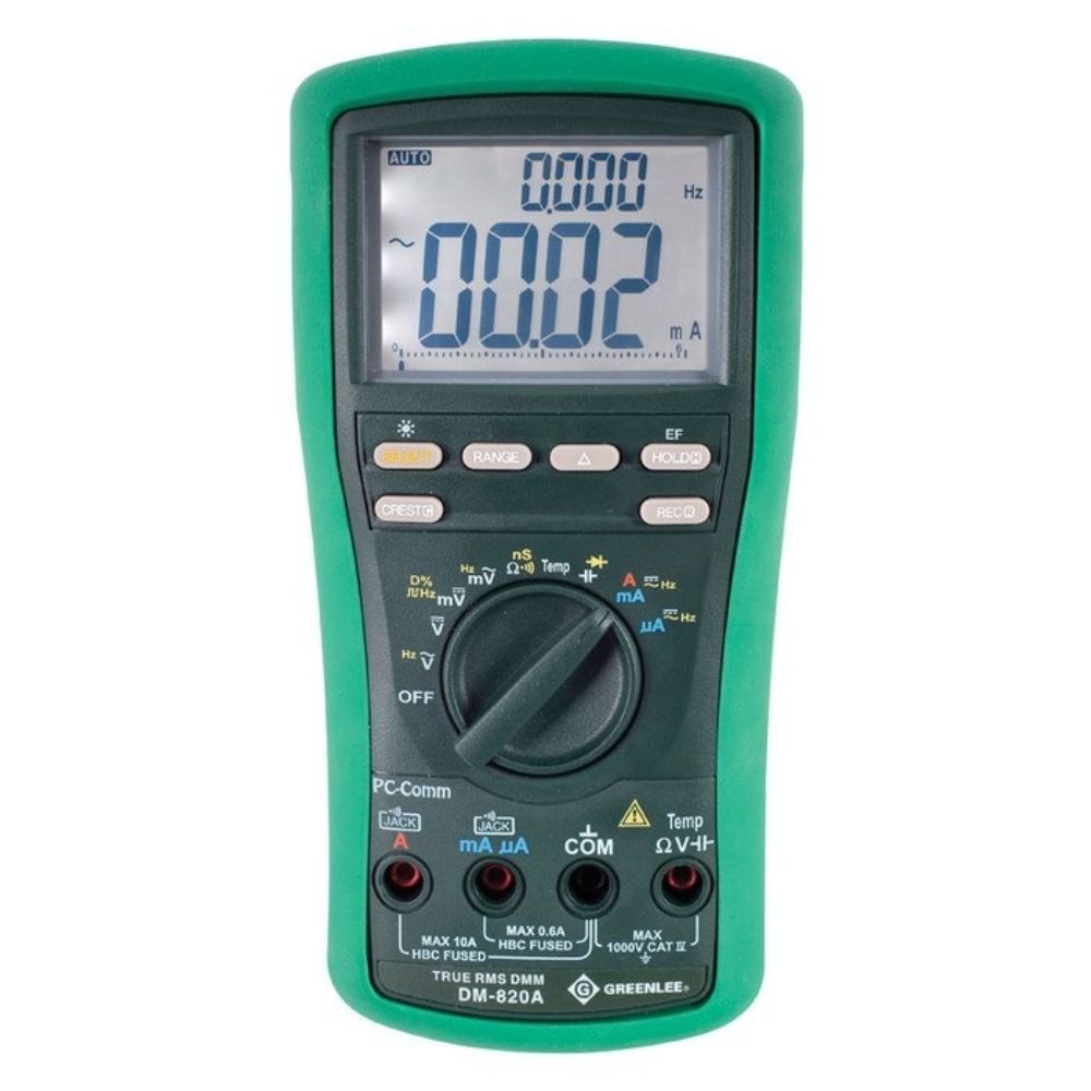Greenlee DM-820A 10,000-Count Digital Multimeter, 1000V, 10A (DM-820A) Sale