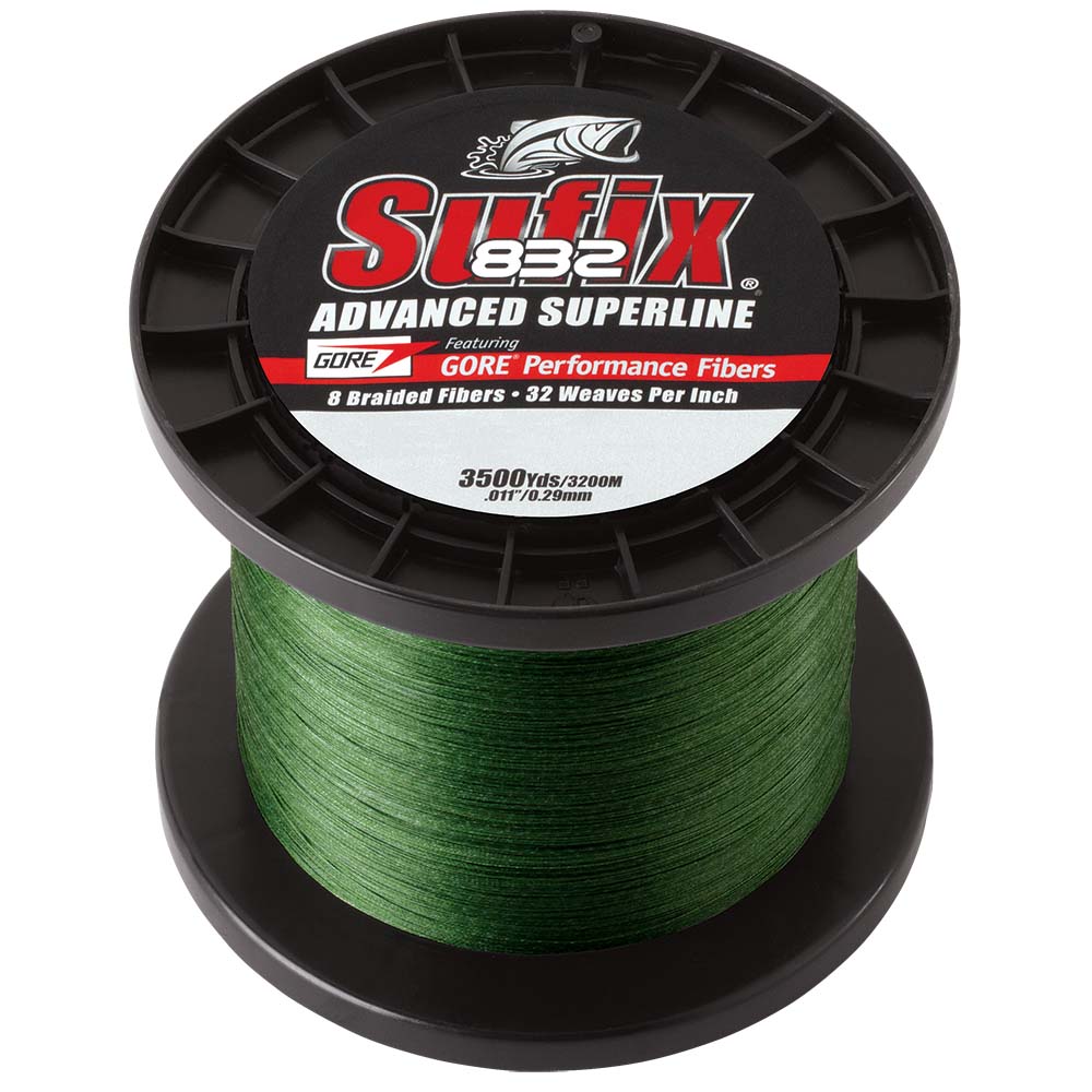 Sufix 832 Advanced Superline Braid – 30lb – Low-Vis Green – 3500 yds [660-430G] Discount