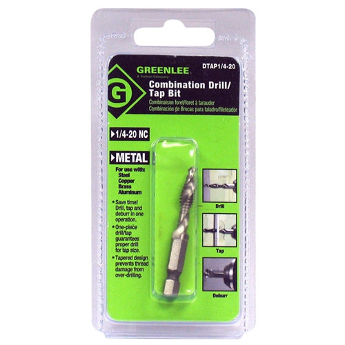 Greenlee DTAP1/4-20 DRILL/TAP,1/4-20. Discount