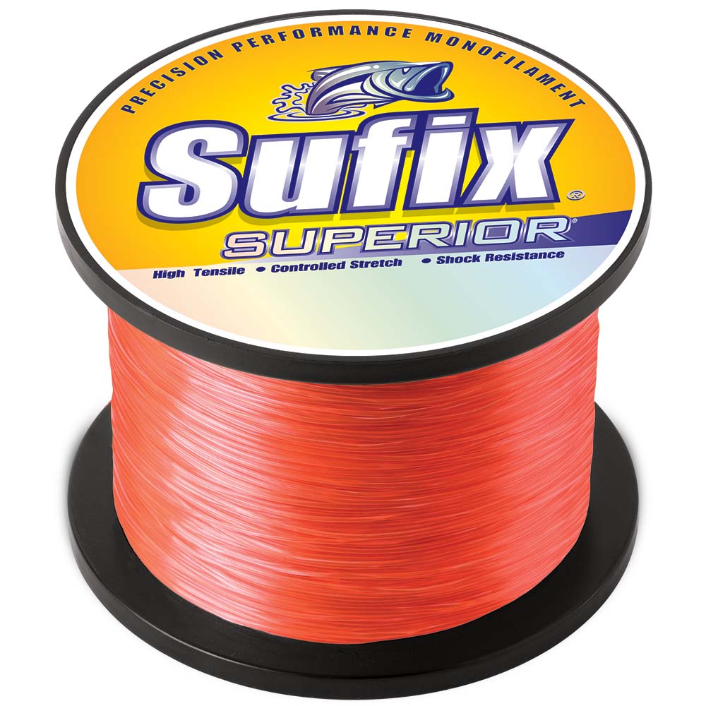 Sufix Superior Neon Fire Monofilament – 12lb – 1100 yds [636-112] Sale