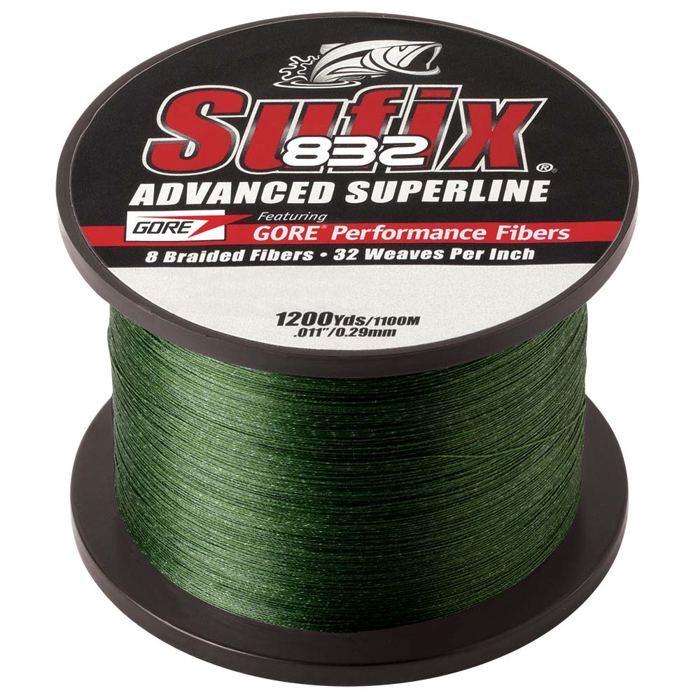 Sufix 832 Advanced Superline Braid – 30lb – Low-Vis Green – 1200 yds [660-330G] Online