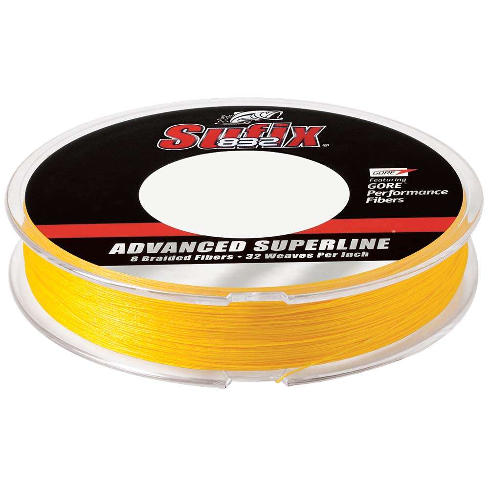 Sufix 832 Advanced Superline Braid – 20lb – Hi-Vis Yellow – 150 yds [660-020Y] on Sale