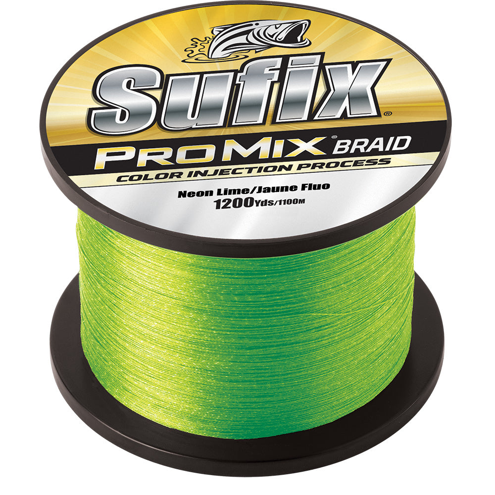 Sufix ProMix Braid – 15lb – Neon Lime – 1200 yds [630-315L] Online Sale