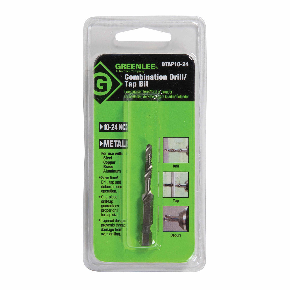 Greenlee DTAP10-24 DRILL/TAP, 10-24 Supply